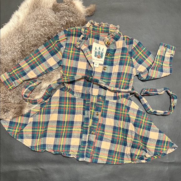 Kiel James Patrick 🌲 New England Flannel House Dress 2T Like New! KJP - Picture 1 of 7